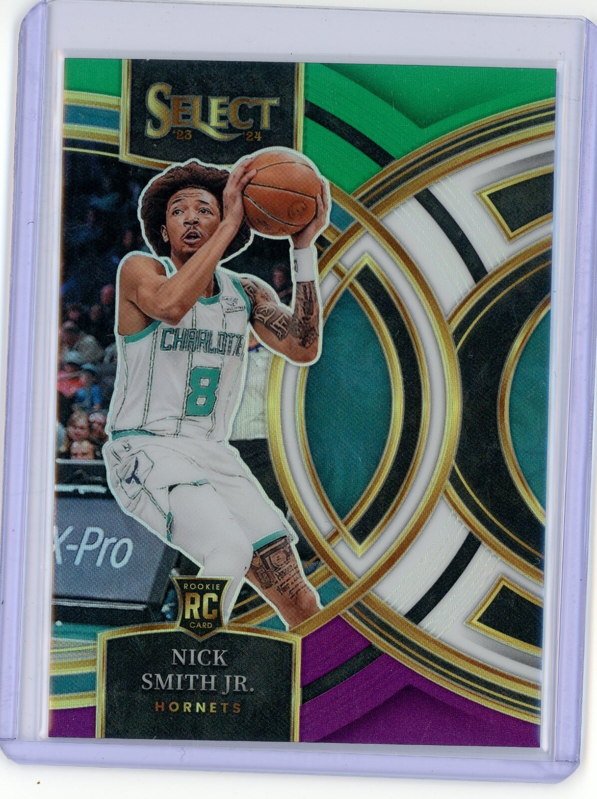 2023-24 Panini Select Nick Smith Jr Premier Tri-Color Prizm Rookie Hornets RC