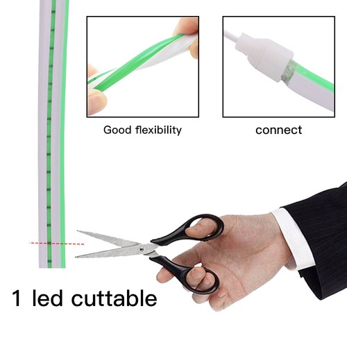 5V 12V Neon LED Strip Lights Flex Rope Light Waterproof Outdoor Lighting UK Plug - Picture 12 of 16