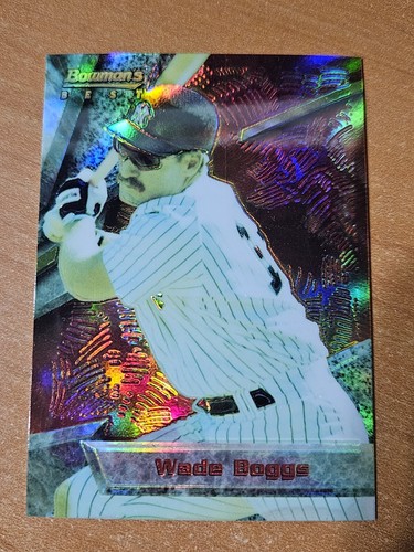 1994 Bowman's Best Refractor Wade Boggs Card #42 - Picture 2 of 3