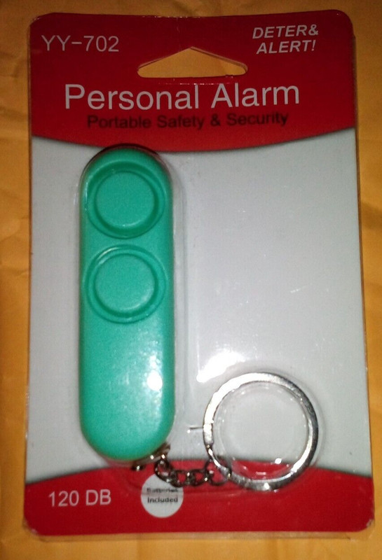 Deter & Alert! Personal Alarm: Portable Safety & Security Keyring  120 DB YY-702
