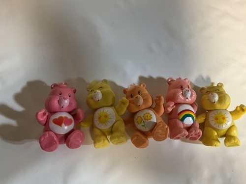Care bear vintage 80’s figure 3” cheer sunshine bear Lot 5