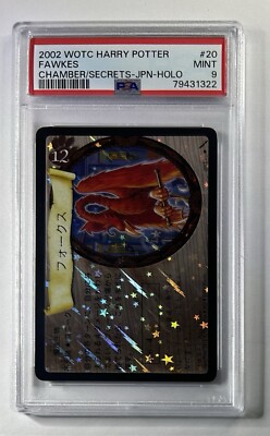 FAWKES Holo Foil 20/140 Harry Potter TCG Chamber Japanese PSA 9