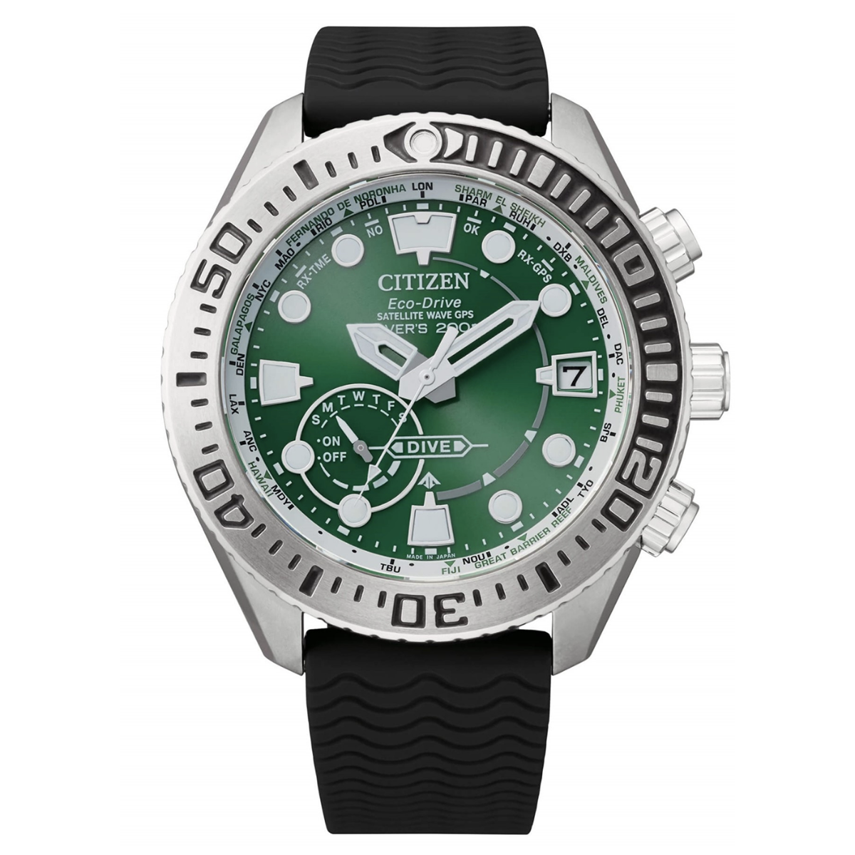 Orologio Citizen Satellite Wave GPS Promaster Diver Verde CC5001-00W