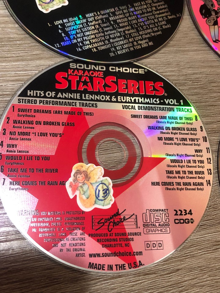 LOT of (45) CD+G Karaoke Discs Assorted Brand and Genres (SEE PHOTOS