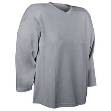 Champro Faceoff Long Sleeve Hockey Practice Jersey Men's M L Silver HJ2A