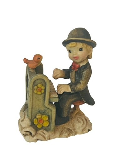 Anri Ferrandiz Italien handgeschnitzte Figur Vintage signiert SELTEN Play it Again Klavier