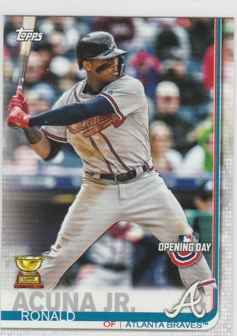 RONALD ACUÑA Jr. Topps All-Star ROOKIE CARD Opening Day RONALD ACUÑA Jr. Topps All-Star ROOKIE CARD Opening Day
