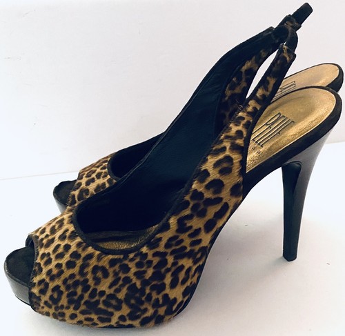 cheetah print peep toe heels