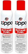 Zippo Lighter Butane Fuel x2 Cans 5.73oz. (162g) **Free Shipping**