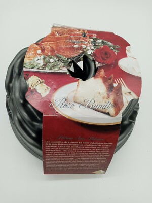 Nordic Ware Platinum Collection Rose Bundt Pan 10 cup Heavy Cast Aluminum H-74