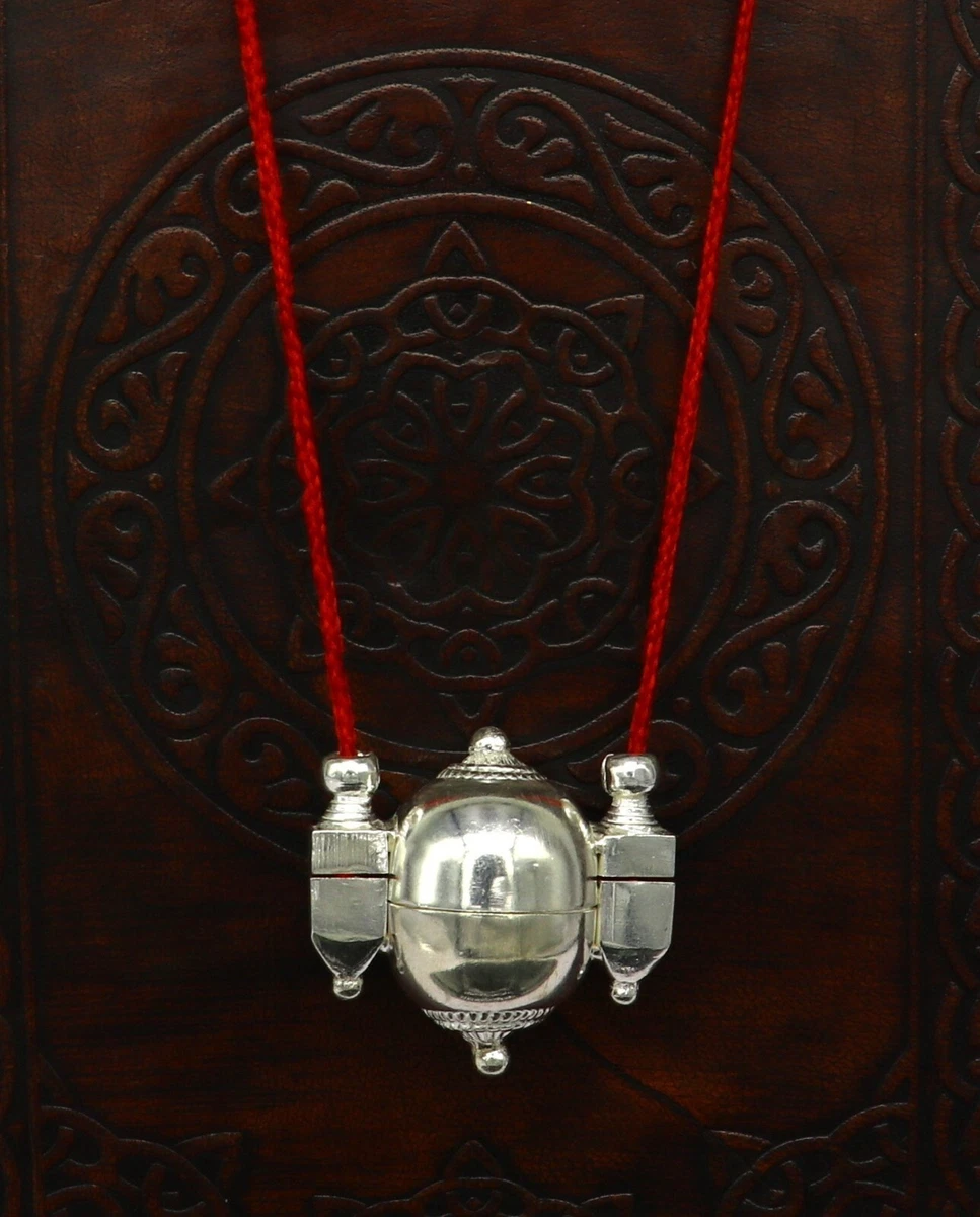 Sterling silver stylish vintage designer Idol shiva lingam box