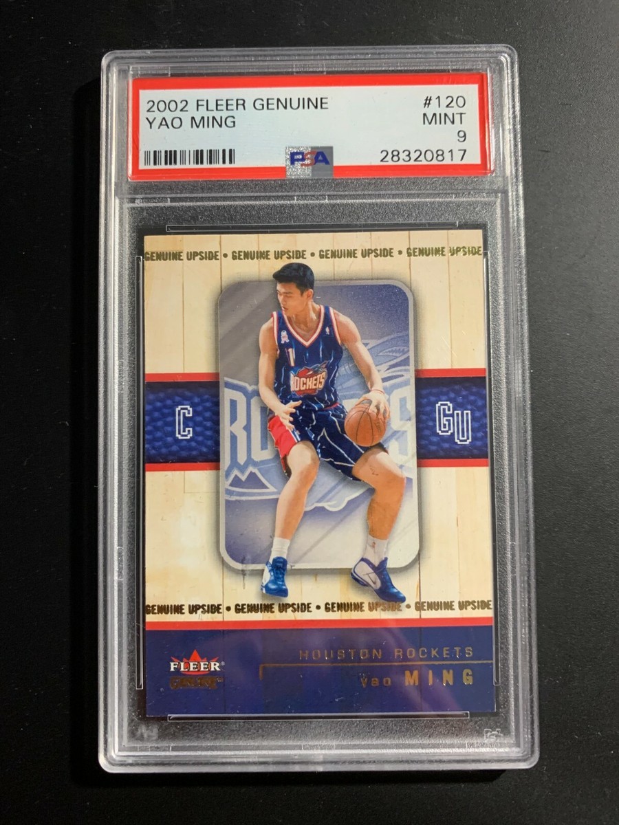 YAO MING 2002-03 FLEER GENUINE #120 ROOKIE RC 506/2002 PSA 9 MINT