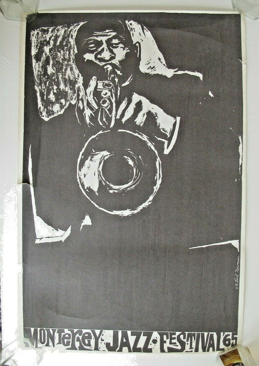 1965 Montery Jazz Poster, Art by Earl Newman | eBay