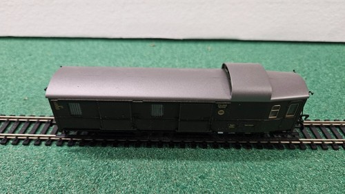 FLEISCHMANN 5070 K DB 114 322 NURNBERG BAGGAGE TRAIN CAR w 3 AXLE DOORS HO - Picture 5 of 6
