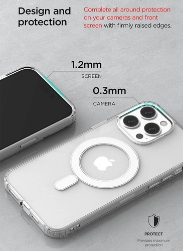 Per iPhone 14 / Plus / Pro / Pro custodia max design VRS cover telefono trasparente Magsafe - Foto 42 di 45