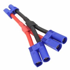 Parallel Wire EC5 1 Female to 2 Male Y cable 10AWG 5CM 5CM Adapter