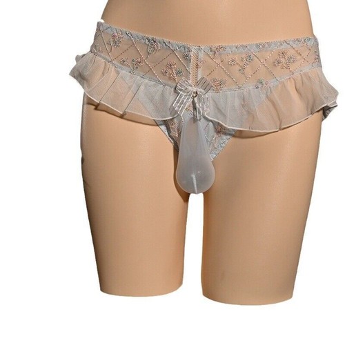 Sexy Dessous-Sissy Pouch Spitzenhöschen Unterwäsche Herren Boxershorts Gay Slips - Bild 7 von 16
