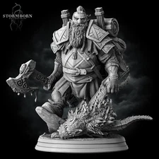 Dwarven Dragon Hunter by Stormborn Collectibles | D&D | DnD | Print on Demand