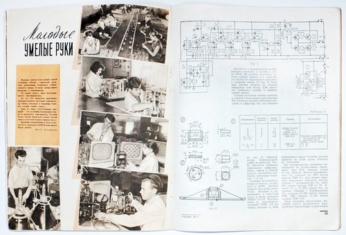 RUSSIA Magazine RADIO No.9 1958 Issue to 40th Anniversary Soviet Komsomol VLKSM - Picture 5 of 5