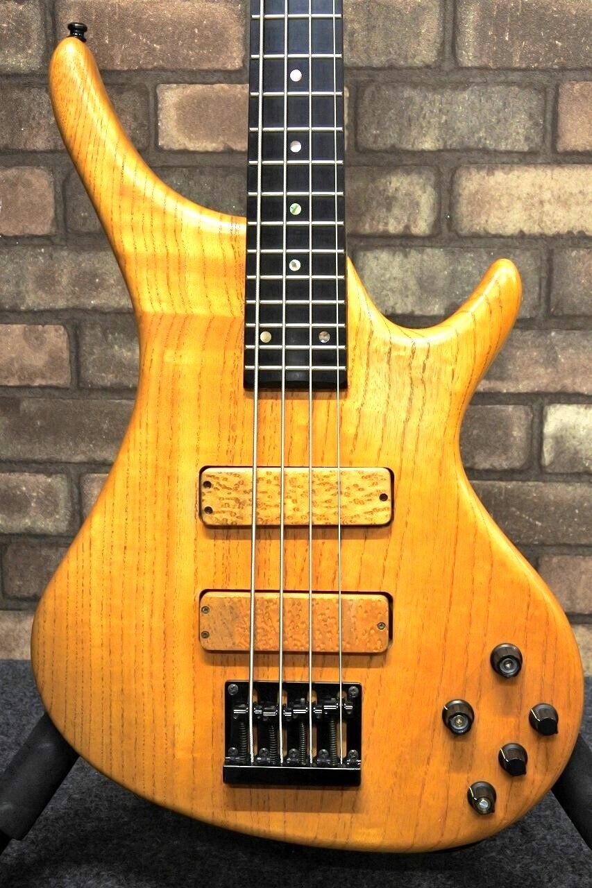 Bossa Made in Japan OB-4 Natural Active Pickup Used Electric Bass F/S From Japan