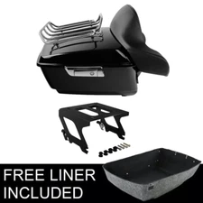 King Trunk Pad Solo Mount Rack Fit For Harley Low Rider ST FXLRST 22-24 23