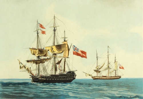 =After Jean-Jérôme BAUGEAN (French, 1764-1819) - Set of Two Maritime Wood Blocks - Picture 12 of 17