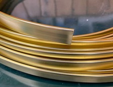 ❤️SALE 3,15€/m Hell Gold glz Umleimer L - Profil f Nierentisch+klammer Gratis