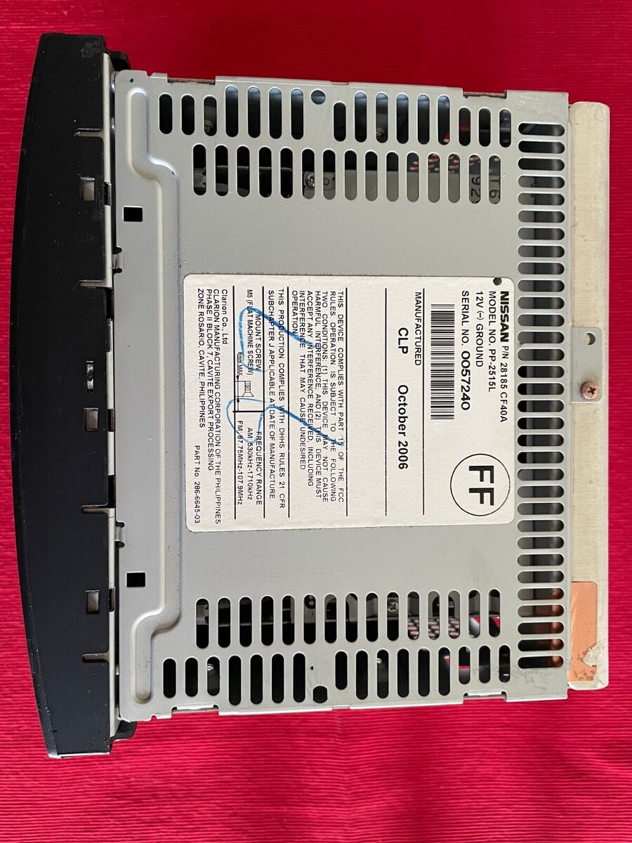 Nissan 06 08 350Z CD Radio Bluetooth audio wirless INPUT Nissan 06 08 350Z CD Radio Bluetooth audio wirless INPUT