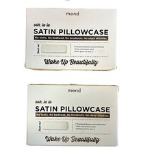 2-Mend Satin Pillow Case. Ooh, Satin Pillowcase, Standard/Queen. Lightweight