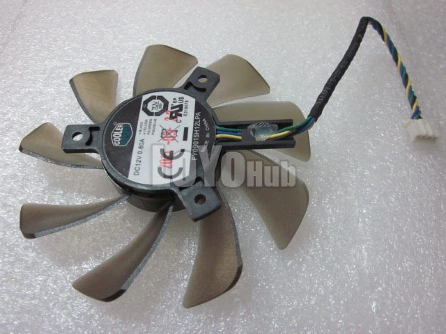 New Cooler Master FY09015H12LPA Graphics card fan DC 12V 0.60A 85X85X15mm 4wire  - Image 3 of 3