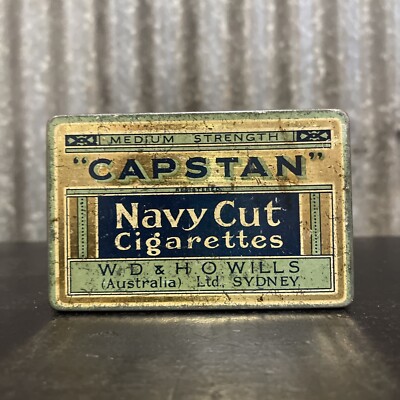CAPSTAN NAVY CUT CIGARETTES Tobacco Vintage Australian Tin