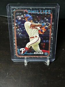 2024 Topps Johan Rojas #209 Silver Crackle Foil RC
