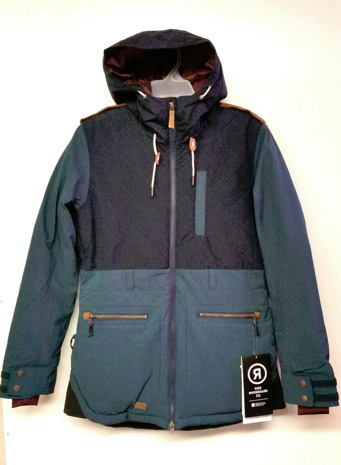 RIDE Snowboard Women's MARION Snow Jacket - Denim Melange / Navy - XSmall - NWT