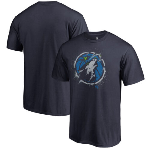 Men's Navy Minnesota Timberwolves Splatter Logo T-Shirt