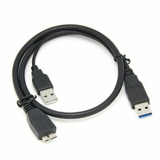 Image of USB 3.0 Type A Male to Micro B Male Data Cable Lead Super Fast Speed Charging