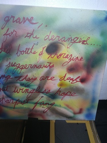 16x20 Original Art, signed. Futility Assuaged by Self Destruction. Absurdism. - Picture 6 of 6