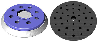Sanding pad 6'' Ø 150mm for Festool 150FEQ - Hook an Loop backing pad - 35 holes