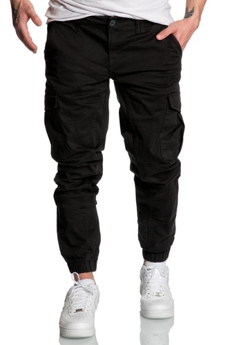 Pantalones vaqueros para hombre Jogger Cargo Chino R2207 - Imagen 3 de 22