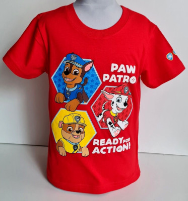 Paw Patrol Kinder Jungen kurzarm T-shirt  Gr. 92  Sommershirt