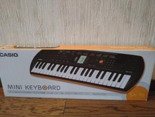 Casio Mini Keyboard SA-76 44 key Black Orange Electronic Battery Powered New