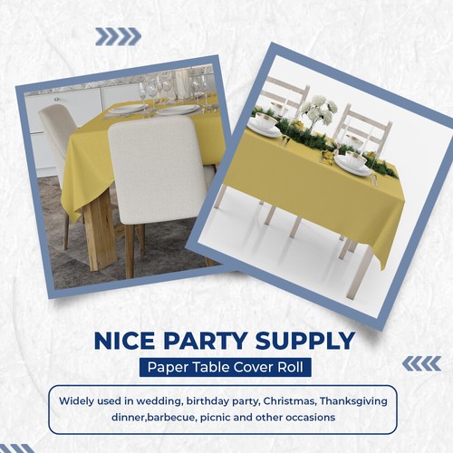 Paper Banquet Roll Party Wedding Buffet Table Covers Multi Colors 5 m - 100 m - Picture 61 of 134