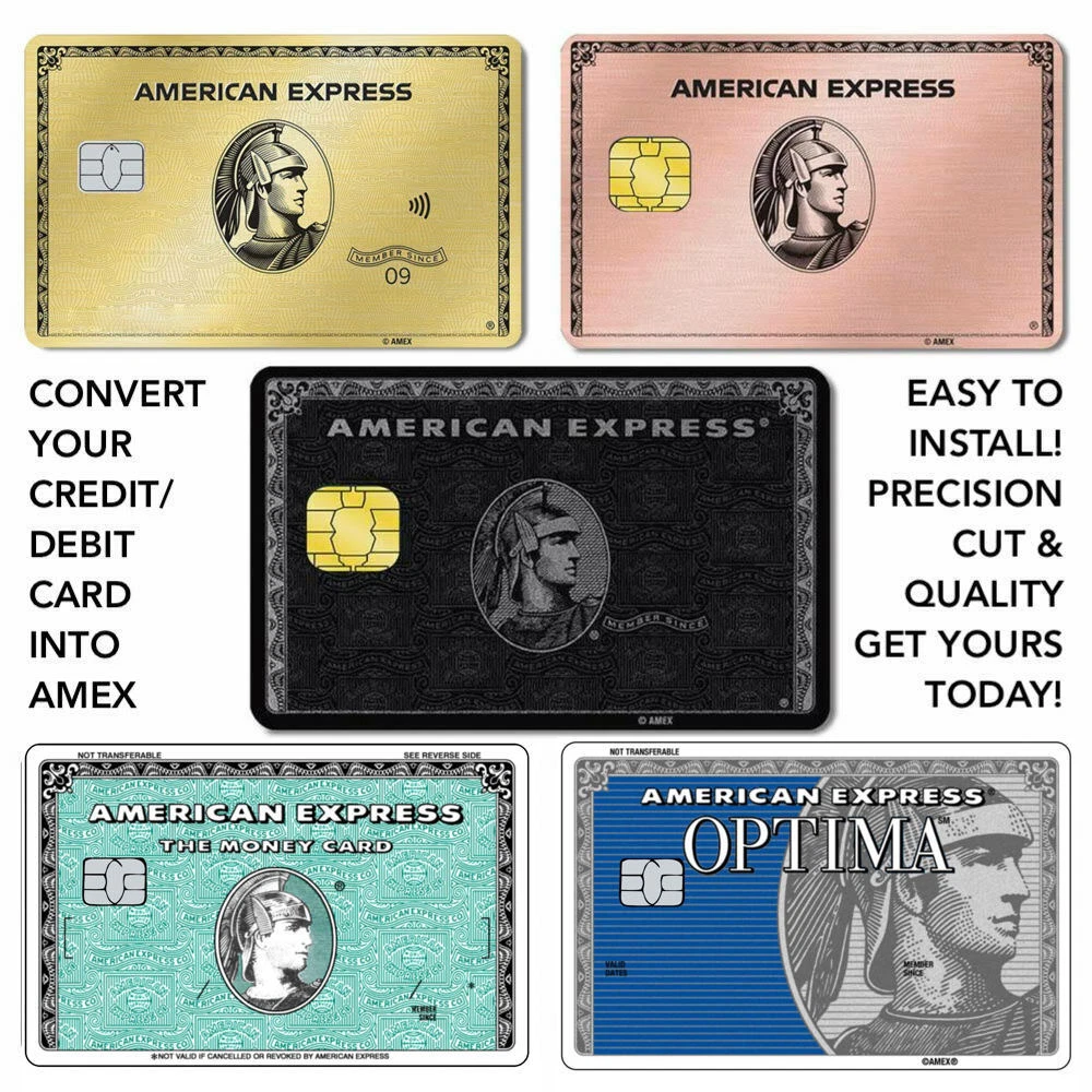 Credit Card SMART Sticker Skin Film Pre-Cut Chip Debit - AMEX - American  Express