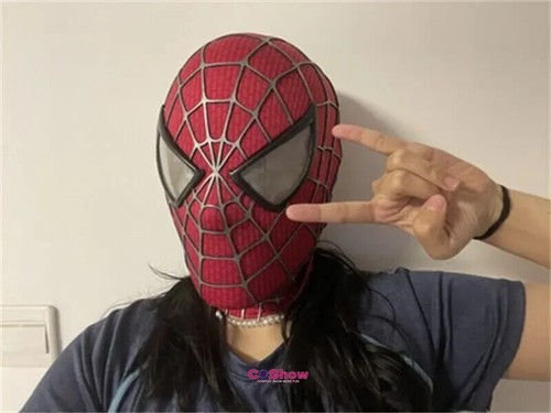 Rojo/Negro Clásico Raimi Spider-Man 3D Web Casco Máscara Halloween Juegos con disfraces Accesorios Reino Unido - Imagen 12 de 14