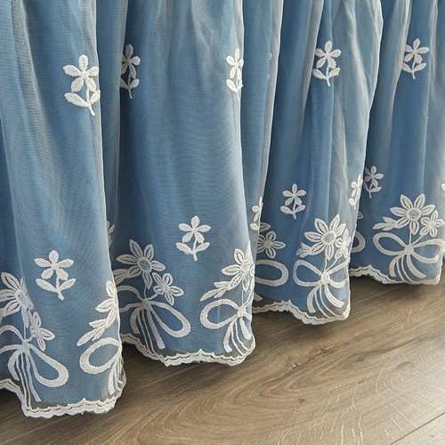 Korean Lace Cotton Bed Skirt Quilted Bedspread Queen King Size Bed Cover 3 PCS - Picture 76 of 88