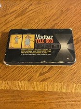 Vintage Vivitar Tele 603 Point N Shoot Pocket Camera with Box Case Paperwork