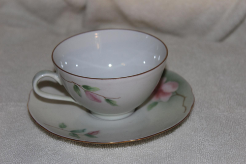DIADEMA DE COLECCIÓN BAREUTHER WALDSASSEN BAVARIA ALEMANIA 154 TAZA Y PLATILLO ROSA CORNEJO - Imagen 2 de 4