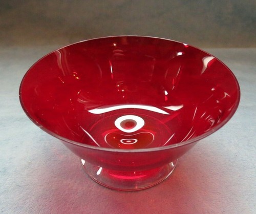 Vintage Art Glass Red Sauce Bowl - Picture 2 of 6
