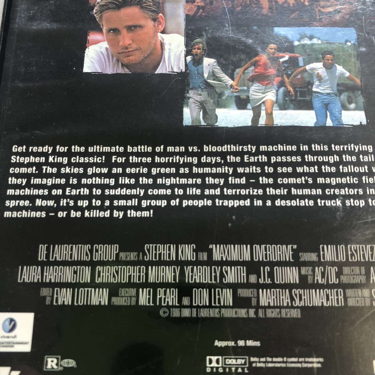 ミュージック 48CARNIVAL DVD Maximum Overdrive DVD Stephen King New and Sealed Plays