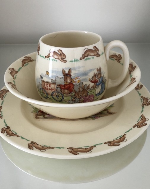Royal Doulton Collectible “Bunnykins” Tea Cup Bowl And Plate Set eBay