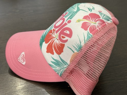 Roxy Girl Barbie Trucker Hat Mesh Cap Pink Floral OS Adjustable - Bild 3 von 7